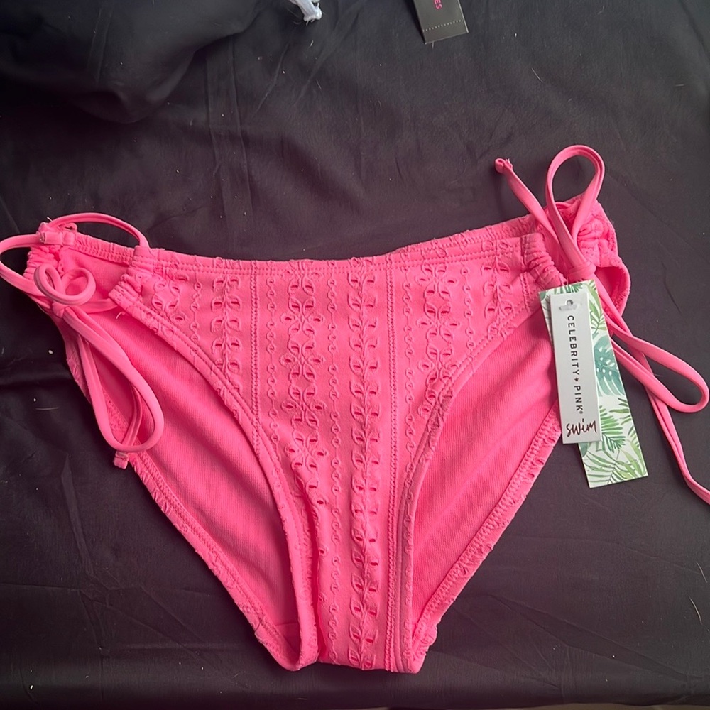 Kids Pink Celebrity Pink Swim Bathing Suit Bottom